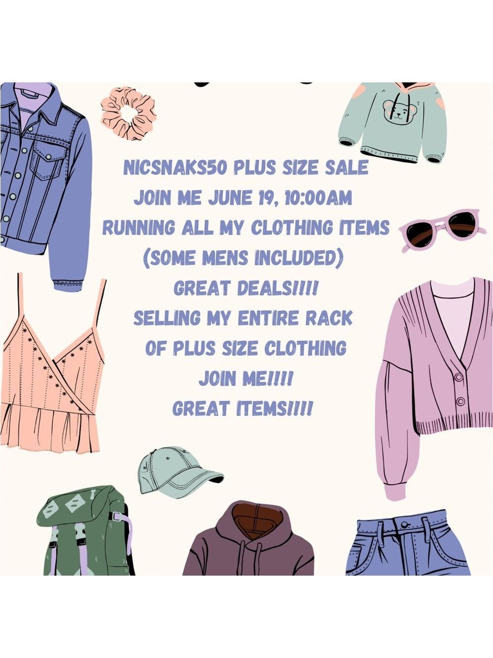 PLUS SIZE SHOW JUNE 19, 10:00am